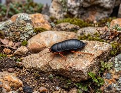 Bush Cockroach on rock